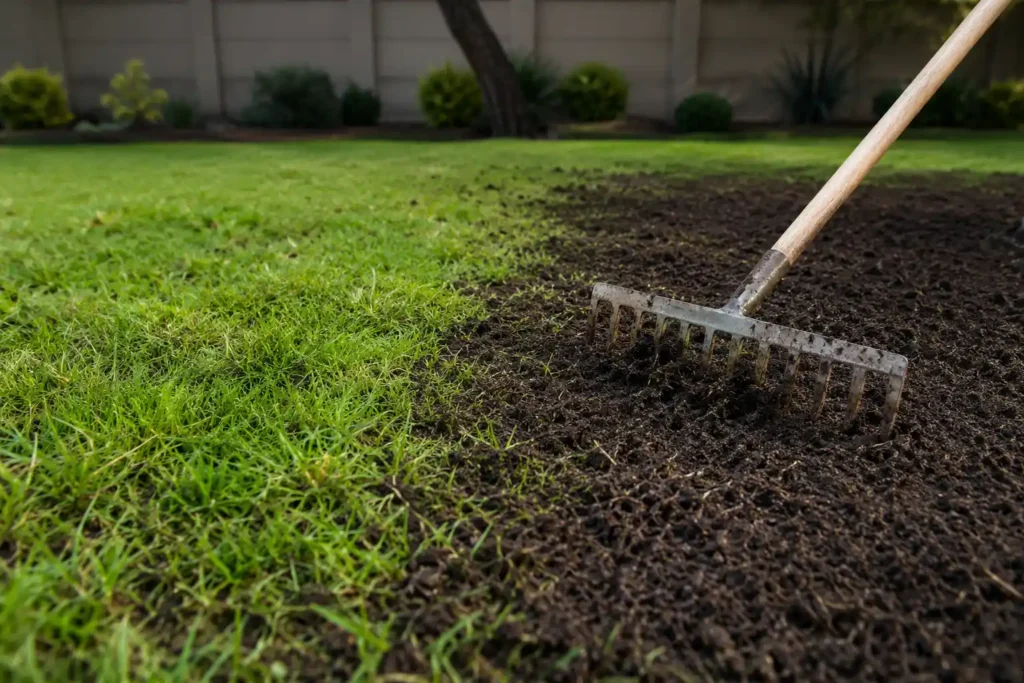 can lawn dressing improve drainage in midrand gardens