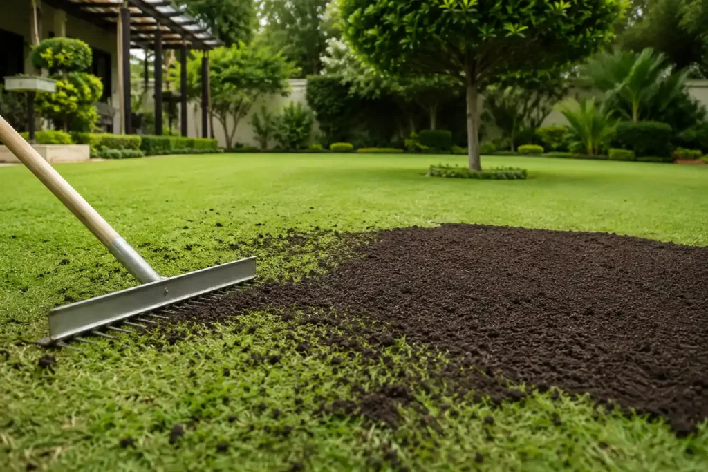 how lawn dressing helps prepare your lawn for midrand's summer rainfall