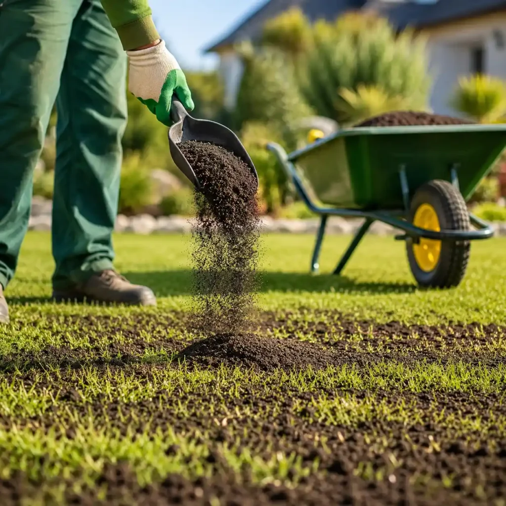 how often should you apply lawn dressing in midrand