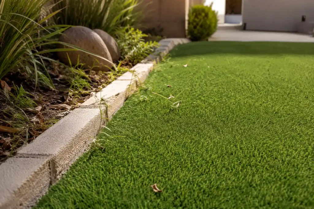 how to prevent weeds from growing through artificial grass