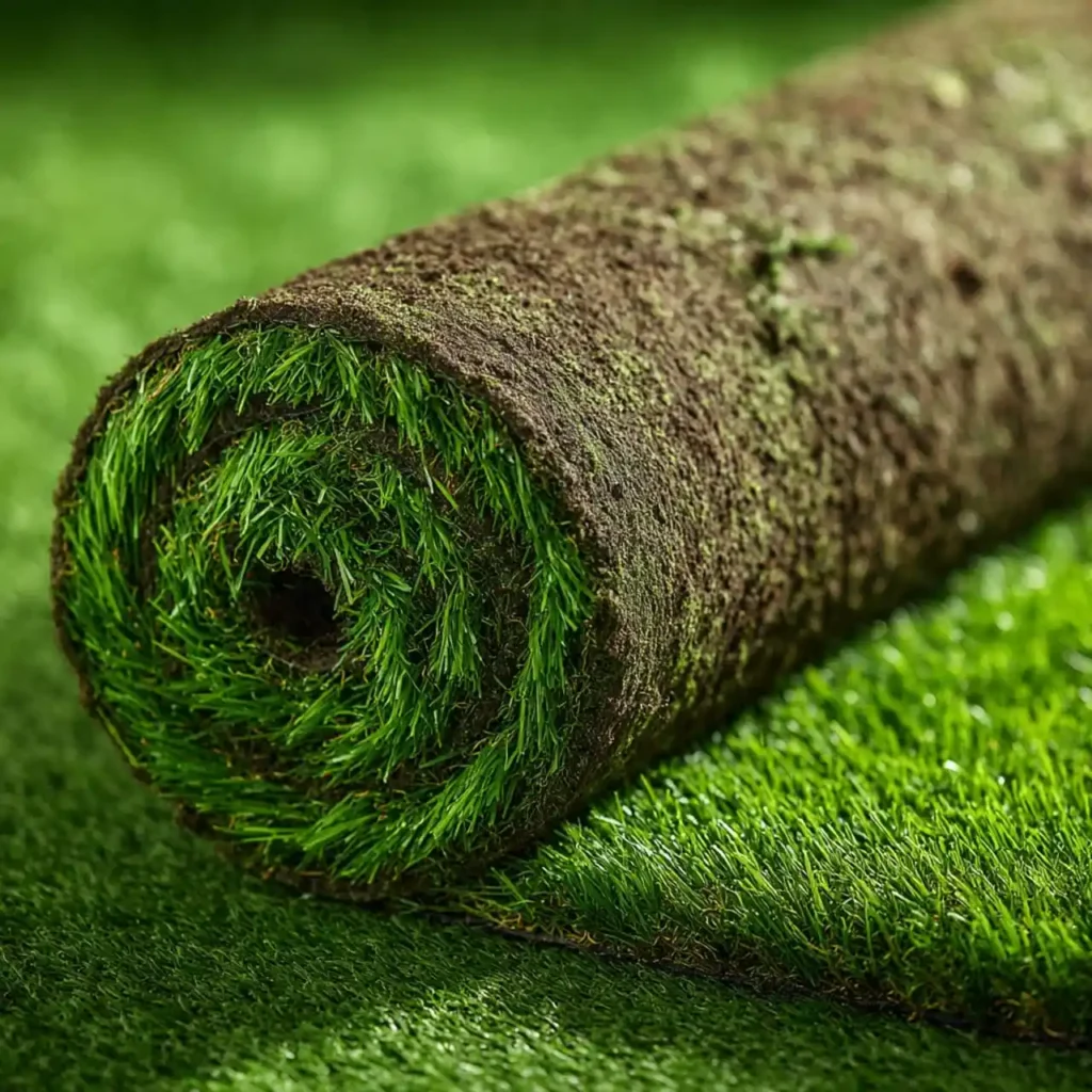 Fresh instant lawn being professionally installed to create a healthy natural grass garden in Midrand.