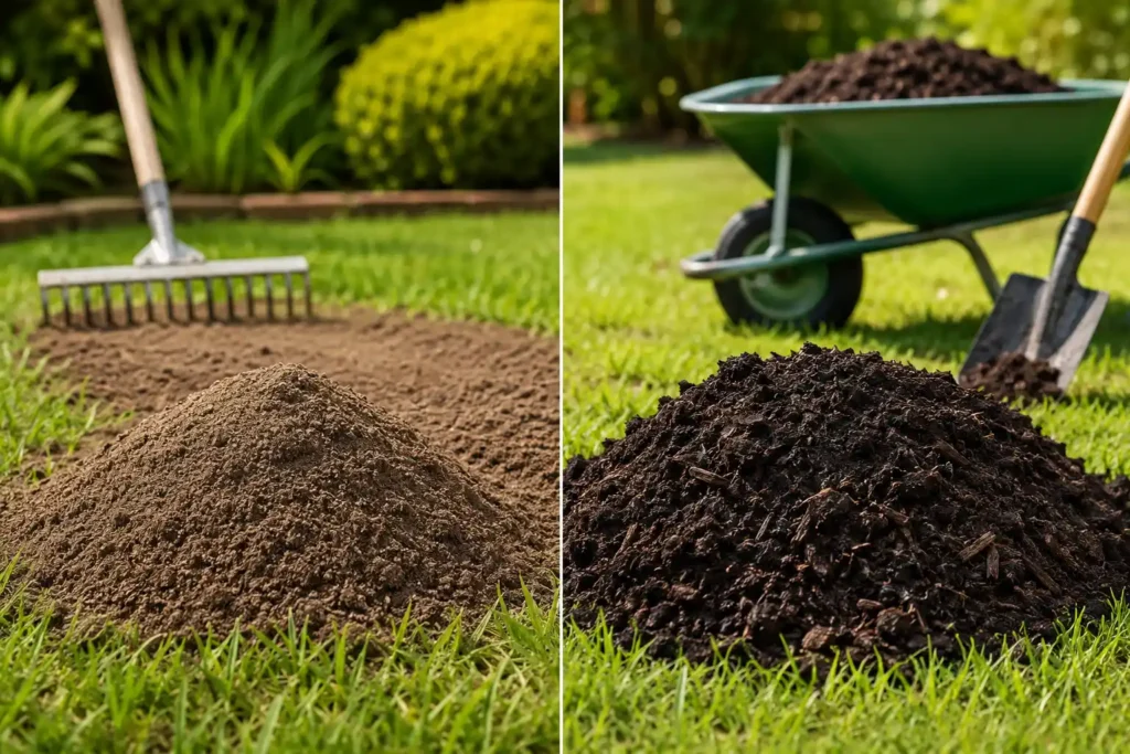 lawn dressing vs compost which is better for midrand gardens