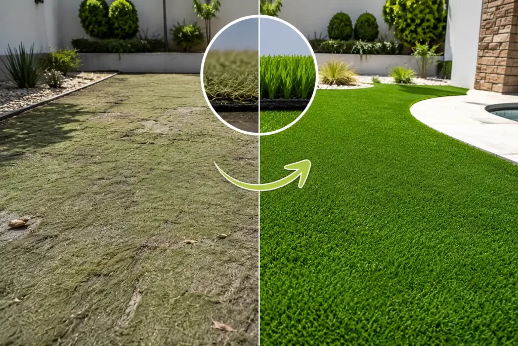 what are the signs it's time to replace your artificial grass in midrand